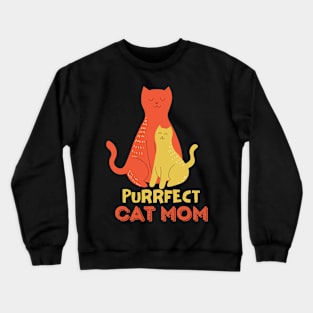 Cat Mom & Cat Child Crewneck Sweatshirt